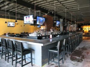 The bar at Spider Kelly's, before opening