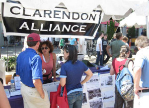 Clarendon Alliance booth at Clarendon Day (by Tom Petty)