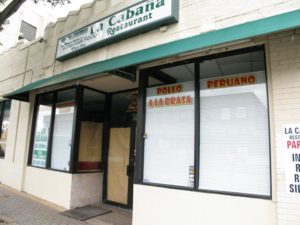 Now-defunct La Cabana restaurant on Columbia Pike