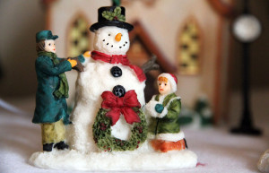 Miniature Christmas scene