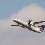 A plane takes off from Reagan National Airport