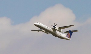 A plane takes off from Reagan National Airport