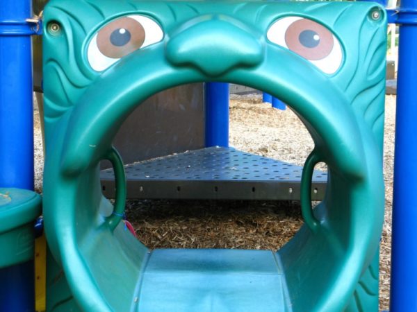 Playground equipment at Clay Park on 7th St. N.