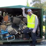 Metal recycling at E-CARE (photo via Arlington County DES)