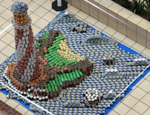 Canstruction competition at Ballston Mall