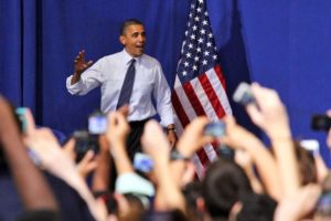 President Obama addresses students and parents at Washington-Lee High School