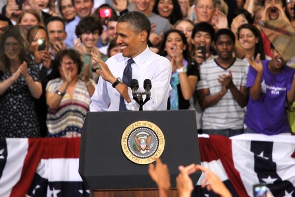 President Obama addresses students and parents at Washington-Lee High School