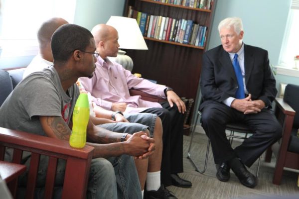 Rep. Jim Moran visits the Phoenix House treatment center near Ballston