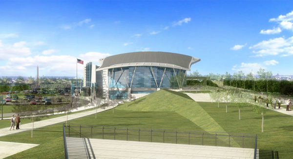 Renderings of the future Long Bridge Park Aquatics, Health & Fitness Facility