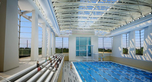 Renderings of the future Long Bridge Park Aquatics, Health & Fitness Facility