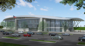 Renderings of the future Long Bridge Park Aquatics, Health & Fitness Facility