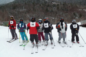 Special Olympics ski team athletes