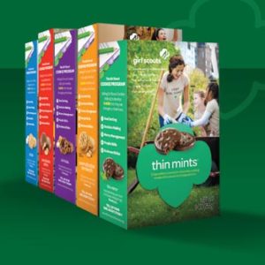 Girl Scout Cookie boxes