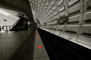 Rosslyn Metro station (Flickr pool photo by Wolfkann)