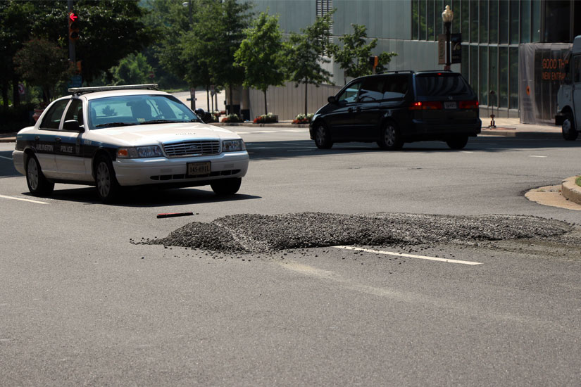 Cement spill in Rosslyn