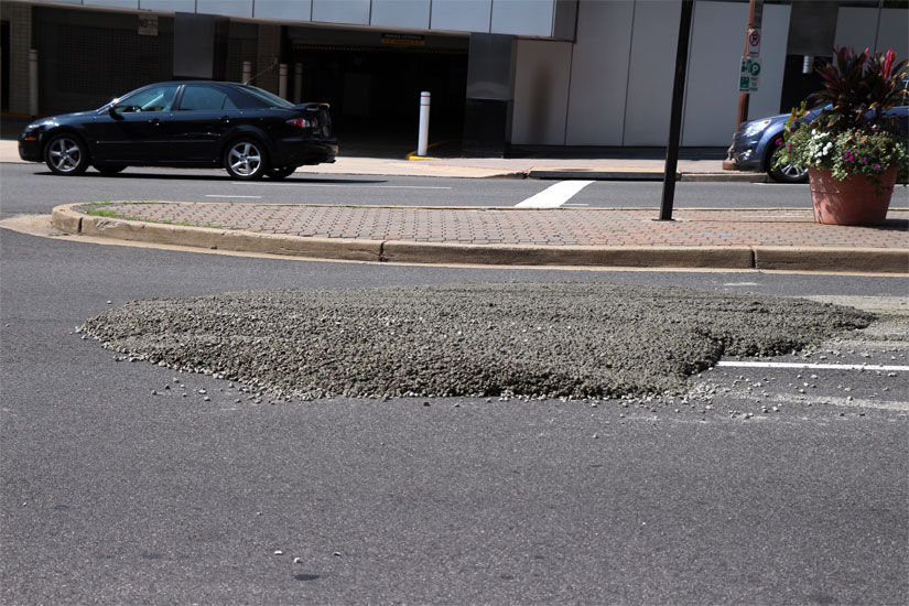 Cement spill in Rosslyn