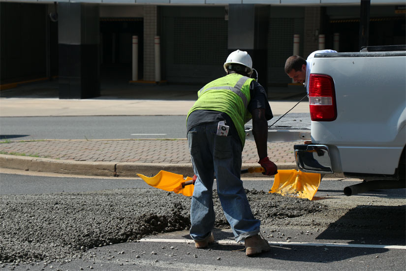 Cement spill in Rosslyn