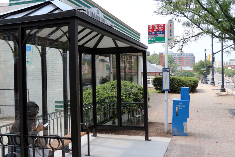 Columbia Pike and S. Barton bus shelter