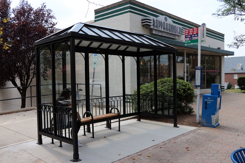 Columbia Pike and S. Barton bus shelter