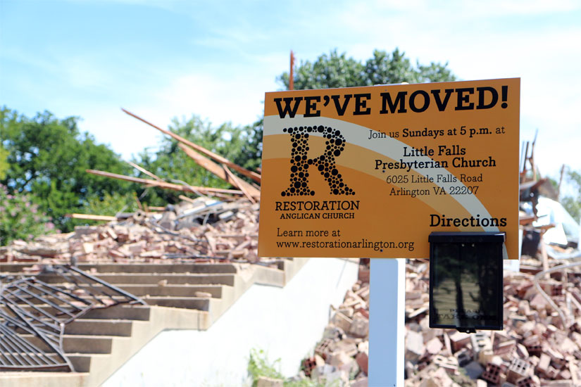 Restoration Anglican Church in Cherrydale begins demolition