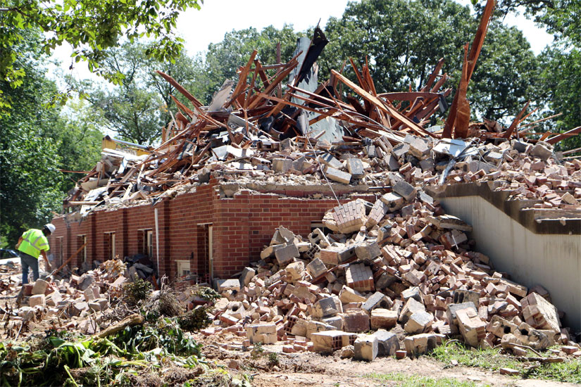 Restoration Anglican Church in Cherrydale begins demolition