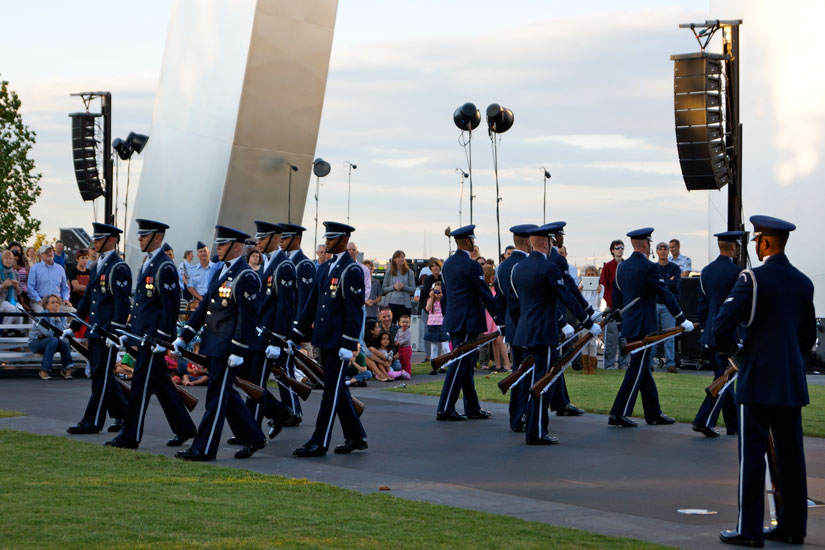 Air Force birthday celebration at Air Force Memorial