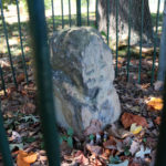 Boundary stone at Carlin Springs Elementary