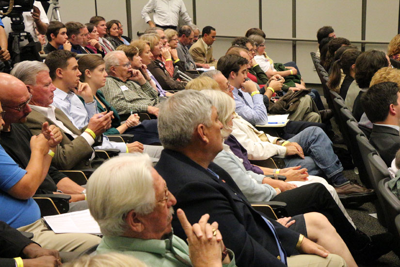 The crowd at the GMU Lieutenant Governor debate