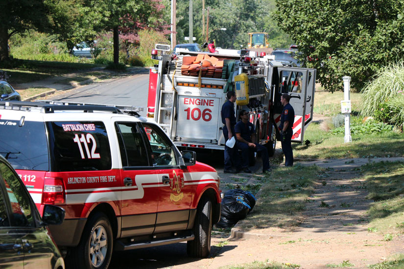 Roof collapses at East Falls Church home