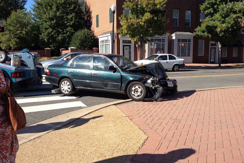 Car crashes into personal training studio