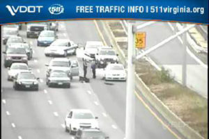 Accident at I-395 and Glebe Road
