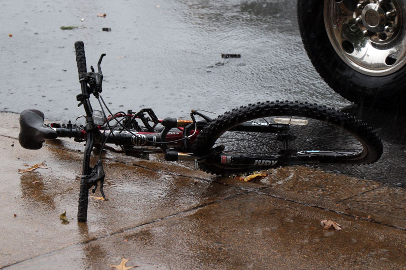 Bicyclist struck on Rt. 50