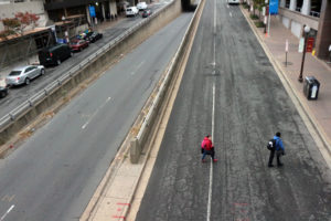 Jaywalkers on N. Ft. Myer Drive in Rosslyn