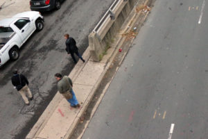 Jaywalkers on N. Ft. Myer Drive in Rosslyn