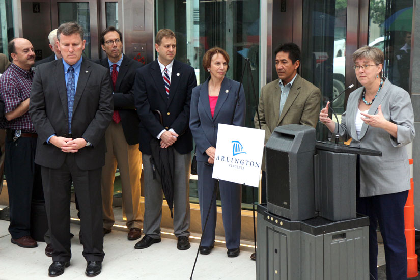 County Board at the Rosslyn Metro unveiling