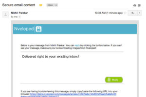 Nveloped's secure email delivery