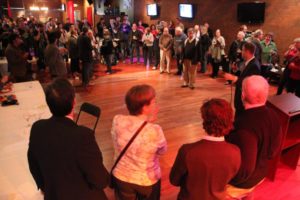 Speeches at the Democratic victory party on Columbia Pike