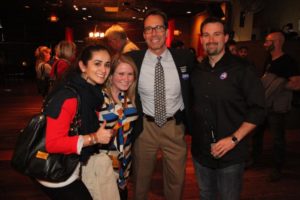 Jay Fisette and supporters at a Democratic victory party on Columbia Pike