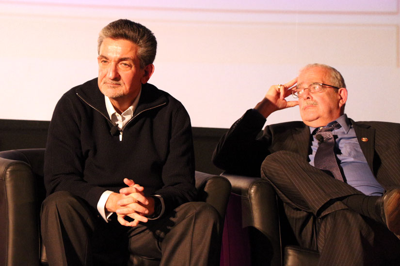 Ted Leonsis and Gerry Connolly at the Ballston Launchpad Finale