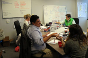 Employees of Ready for Hillary at their Rosslyn office