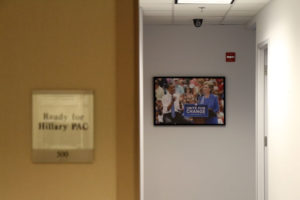 The Rosslyn offices of the Ready for Hillary super PAC