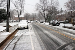 Snow Falling in Buckingham