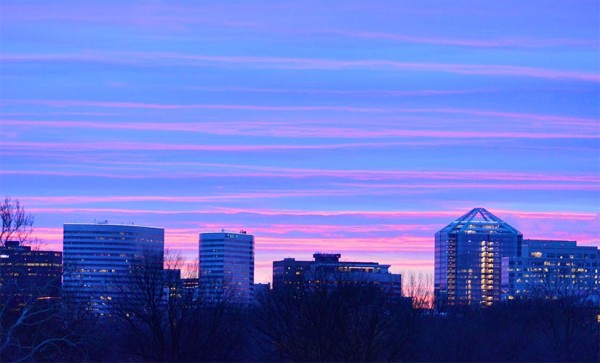 Sunset over Rosslyn (Flickr pool photo by J. Sonder)