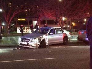 Wrong-way driver strikes pedestrian in Clarendon (Photo courtesy @jacksmith023)