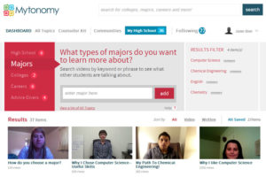 Mytonomy's advice dashboard