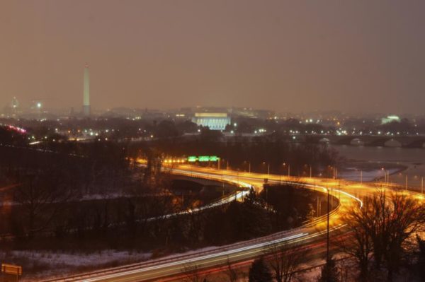 Snowy night (Flickr pool photo by BrianMKA)