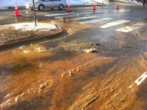 Water Main Break on S. Walter Reed Drive (file photo, courtesy Arlington DES)