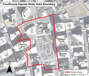 Courthouse Square map