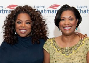 Ophrah Winfrey and congressional candidate Lavern Chatman (photo credit: Allison O'Brien/aobphoto)