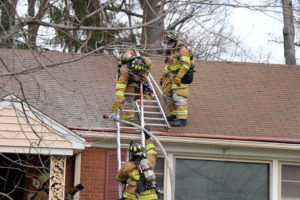 House fire across from Yorktown High School